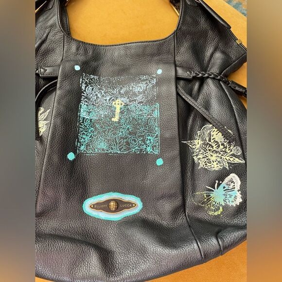 Elliott Lucca Sintra Hand Painted Leather Bag - Picture 2 of 15
